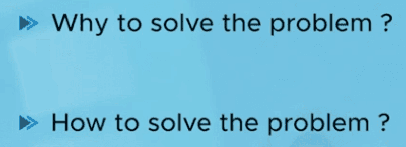 Three approaches to problem solving