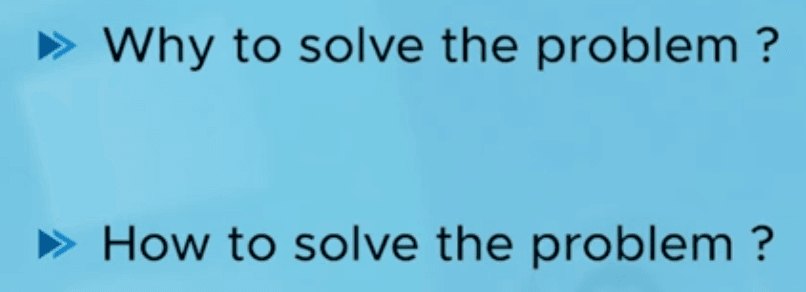 Three approaches to problem solving