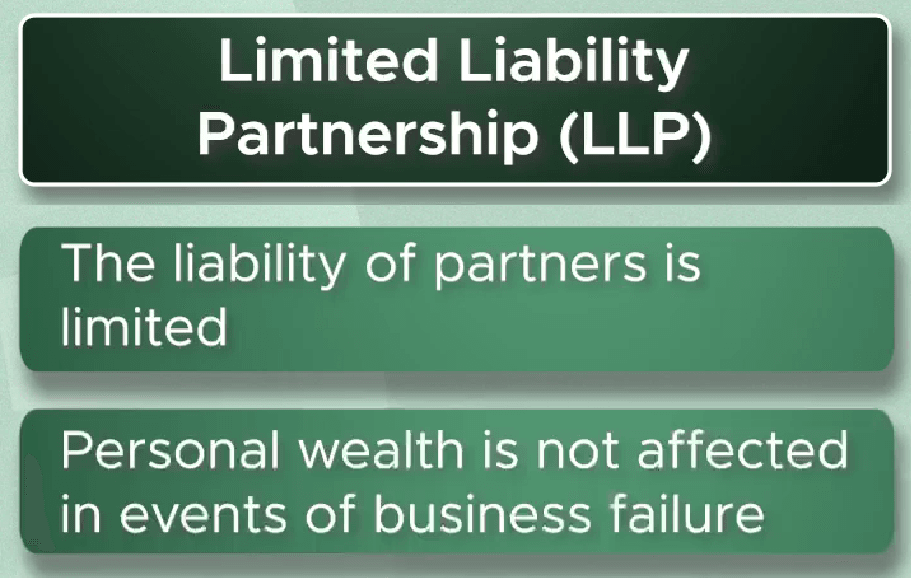 Limited liability partnership: partners' personal wealth is protected