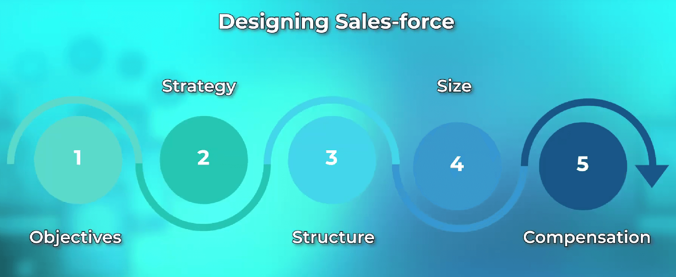 The five steps in designing an effective sales force